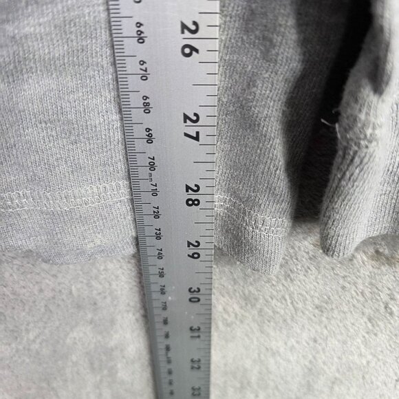 Mens Roundtree & Yorke Casuals Gray Henley Shirt Long Sleeve 100% Cotton Size M - Picture 7 of 8